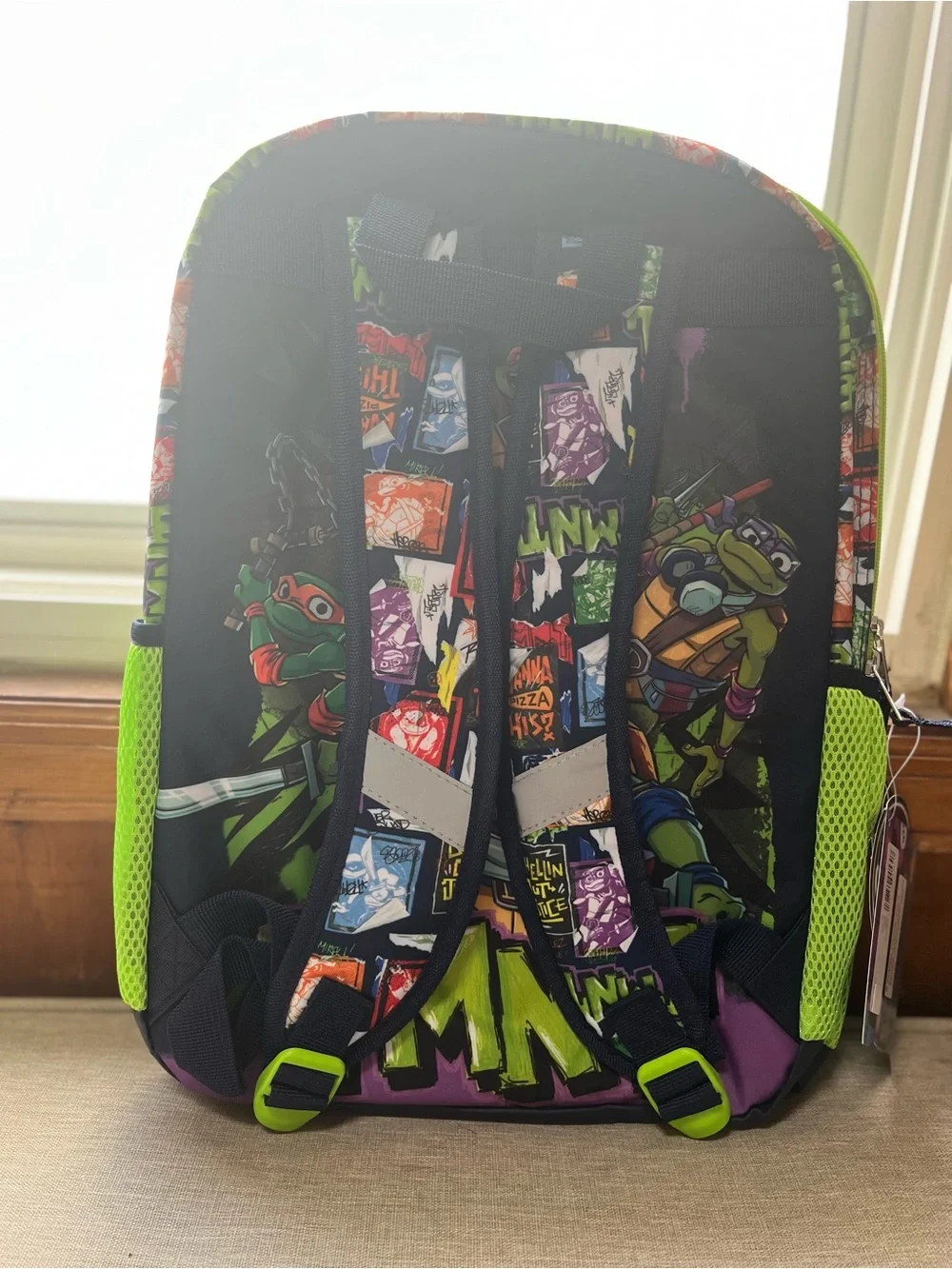Teenage Mutant Ninja Turtles Kids Backpack - Bright Green Character Pack